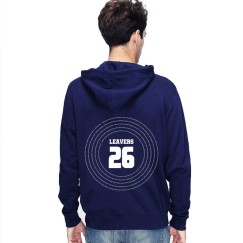  Leavers Graduation Hoodie 2026 Circular Name Design Stars & Stripes Hood